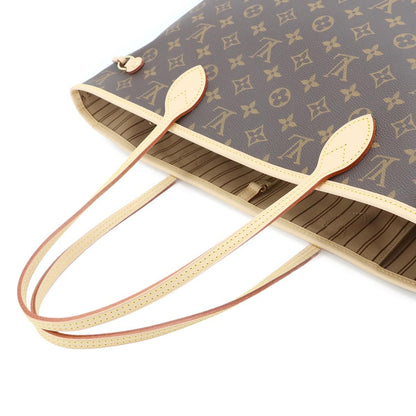 Louis Vuitton Monogram Neverfull MM Tote Brown Rose Beige — view 6