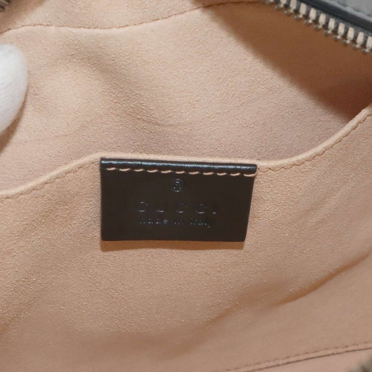 Gucci GG Marmont Chain Shoulder Bag Leather Black — view 8