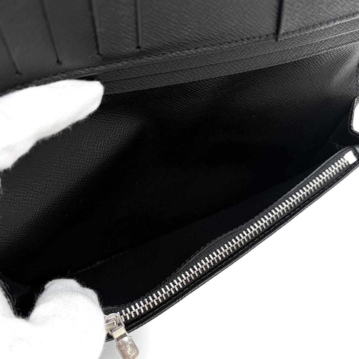Louis Vuitton Damier Graphite Portefeuille Brazza Wallet Black Gray — view 8