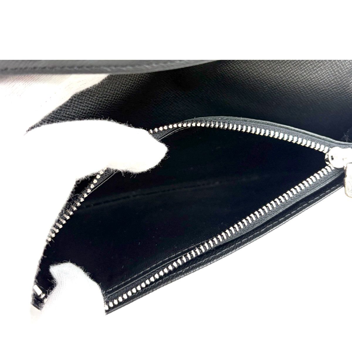 Louis Vuitton Damier Graphite Portefeuille Brazza Wallet Black Gray — view 9