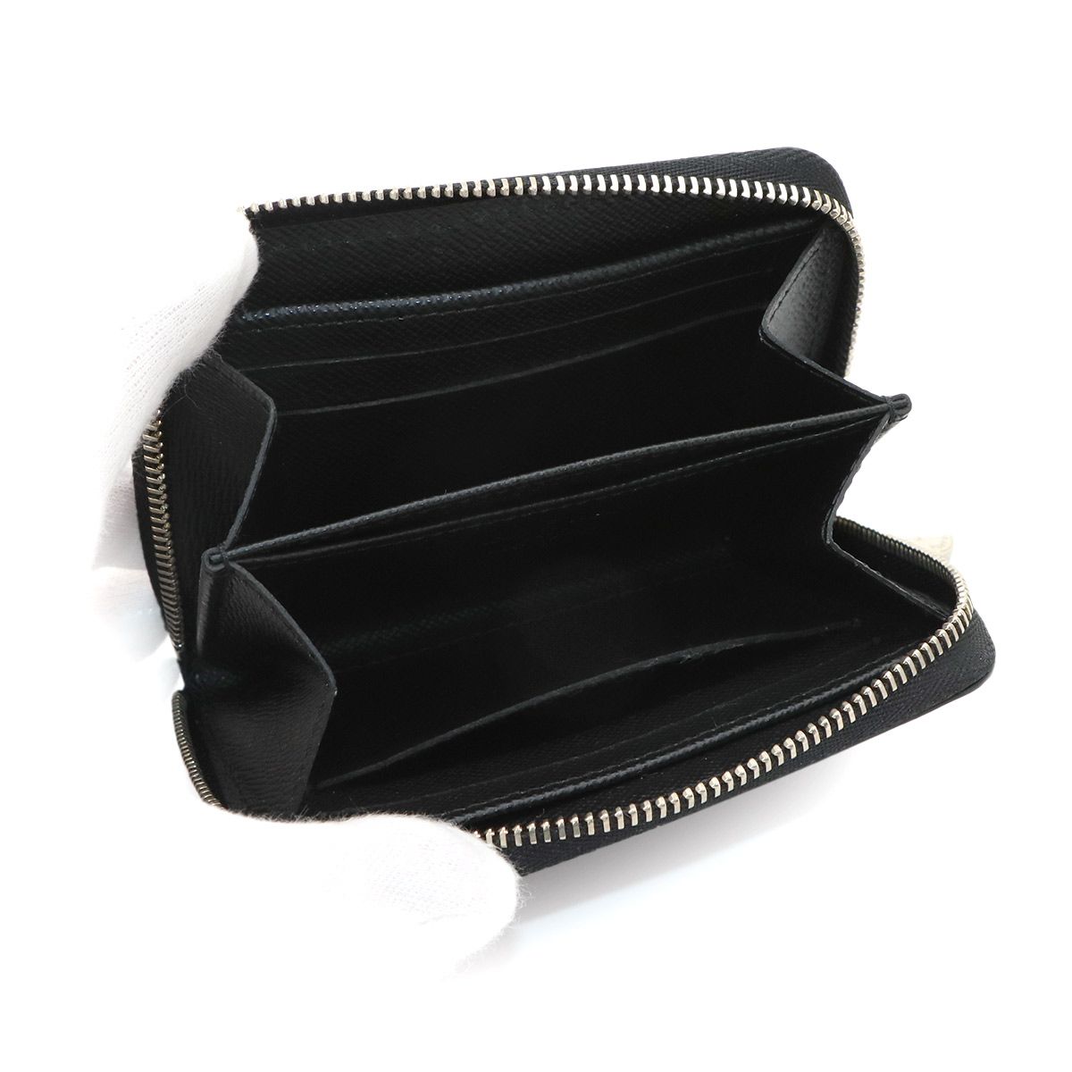 Louis Vuitton Epi Zippy Coin Purse Leather Noir — view 5