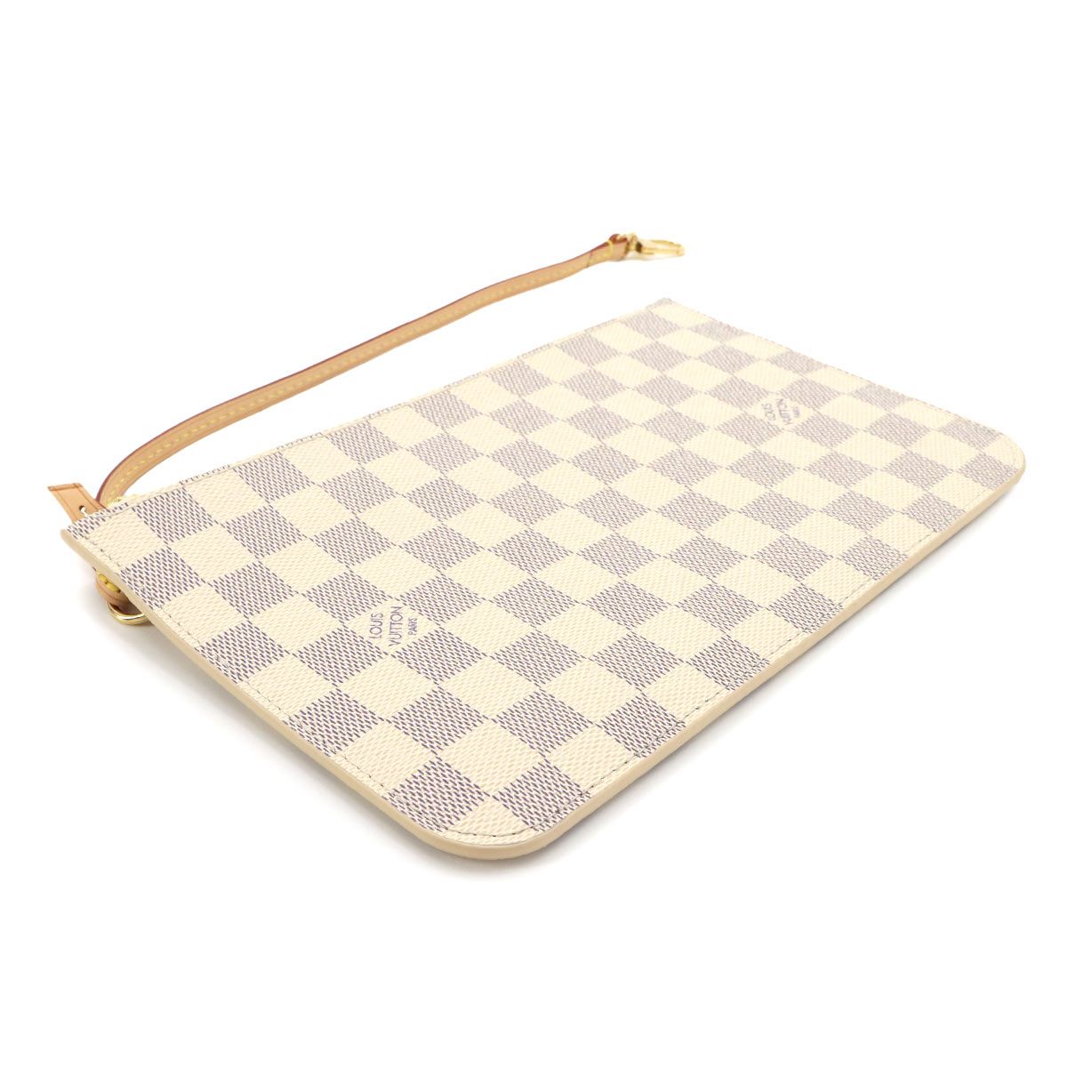 Louis Vuitton Damier Azur Pouch Beige Gold — view 3