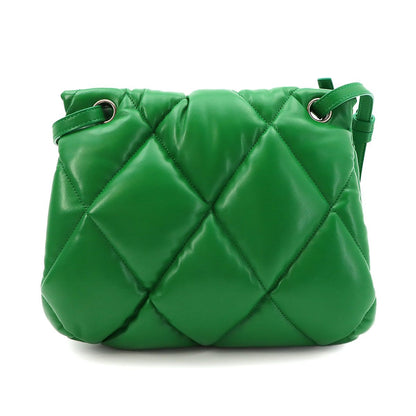 Balenciaga Touch Puffy Shoulder Bag Leather Green — view 3