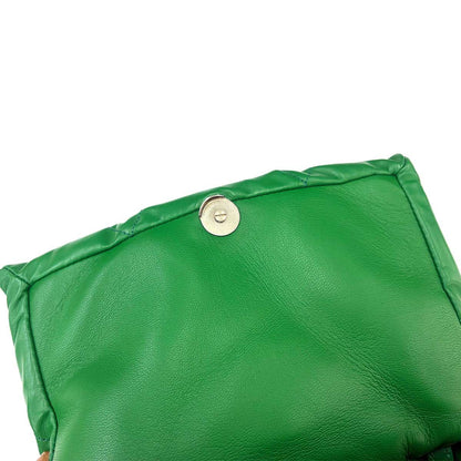 Balenciaga Touch Puffy Shoulder Bag Leather Green — view 9
