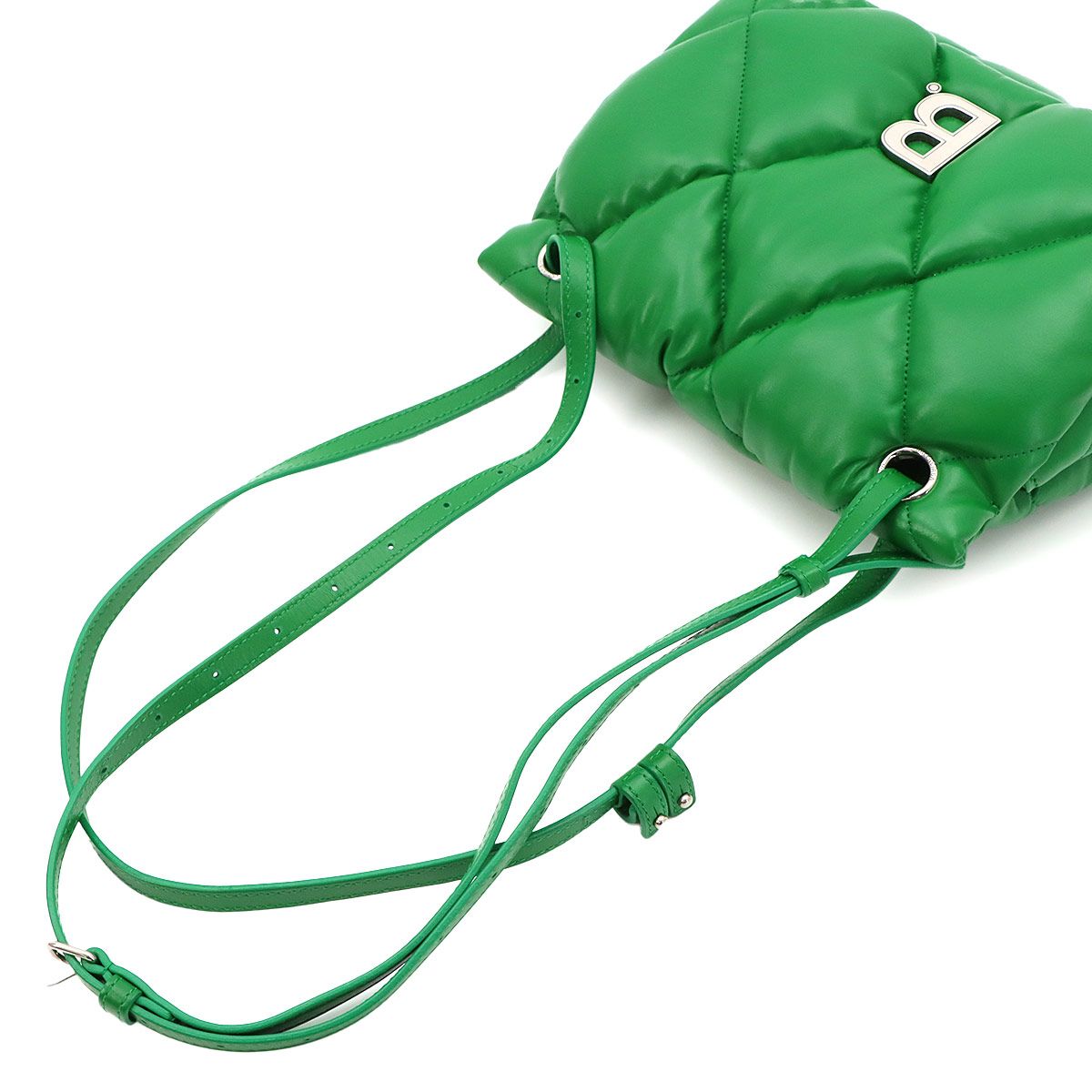 Balenciaga Touch Puffy Shoulder Bag Leather Green — view 6
