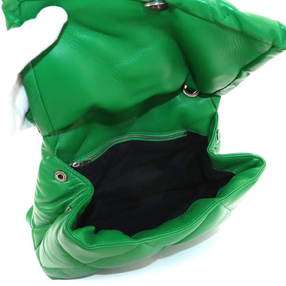 Balenciaga Touch Puffy Shoulder Bag Leather Green — view 7