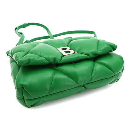 Balenciaga Touch Puffy Shoulder Bag Leather Green — view 5