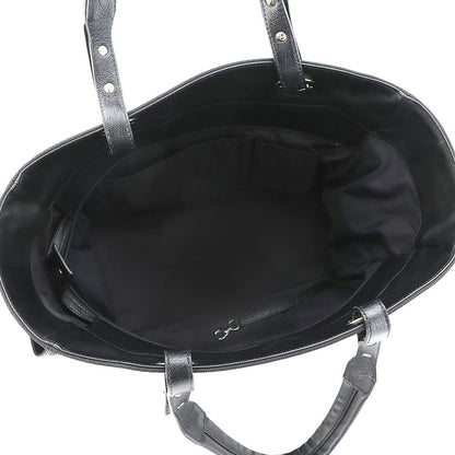 Chanel Paris Biarritz GM Tote Nylon Leather Black — view 6