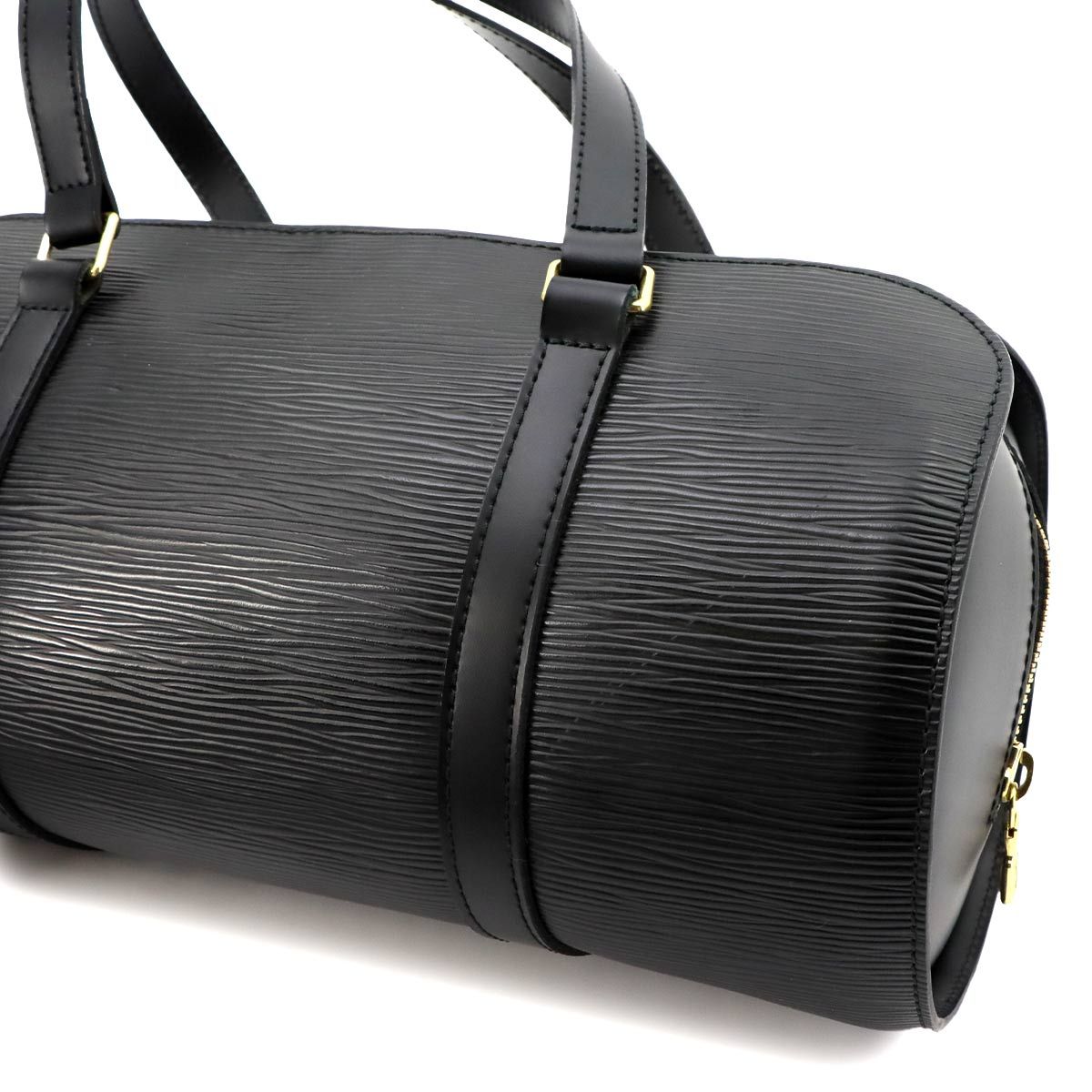 Louis Vuitton Epi Soufflot Hand Bag Leather Noir Gold — view 8