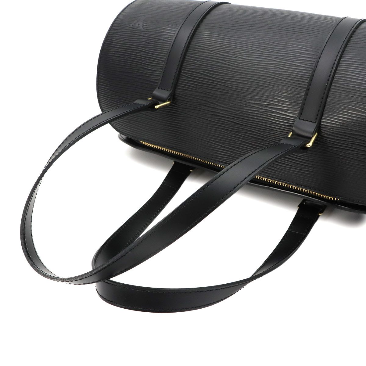 Louis Vuitton Epi Soufflot Hand Bag Leather Noir Gold — view 5
