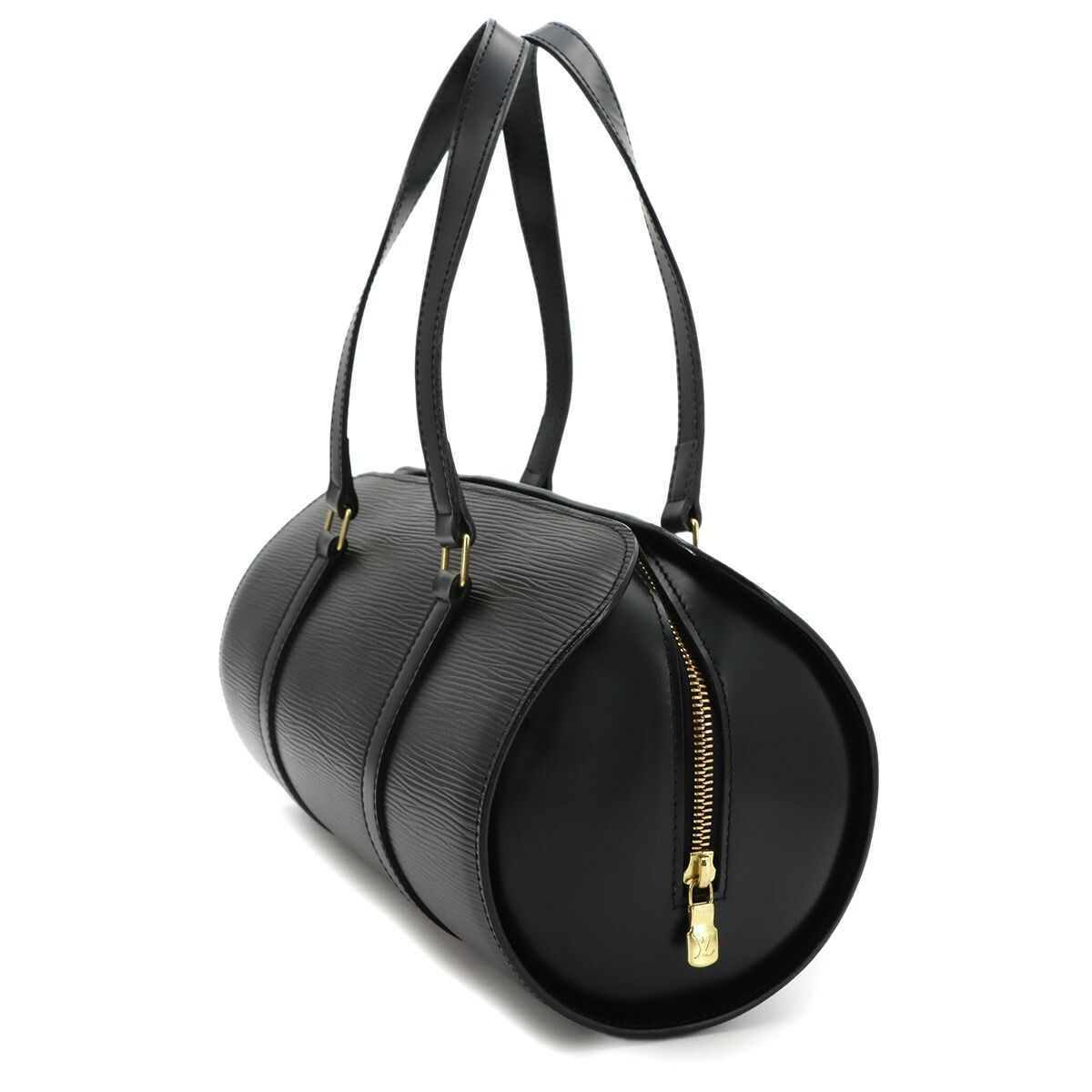 Louis Vuitton Epi Soufflot Hand Bag Leather Noir Gold — view 4