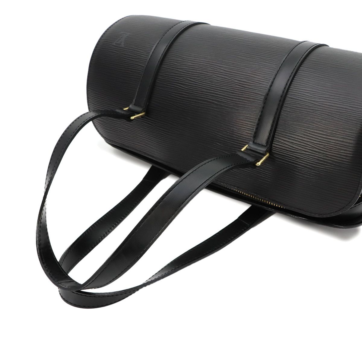 Louis Vuitton Epi Soufflot Hand Bag Leather Noir Gold — view 6