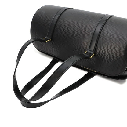 Louis Vuitton Epi Soufflot Hand Bag Leather Noir Gold — view 6