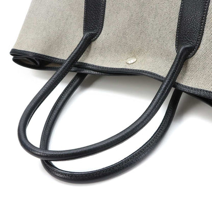 Hermes Garden Party 36 PM Tote Toile Ash Negonda Black Gray PM — view 6