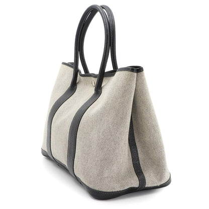 Hermes Garden Party 36 PM Tote Toile Ash Negonda Black Gray PM — view 4