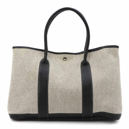 Hermes Garden Party 36 PM Tote Toile Ash Negonda Black Gray PM — view 3