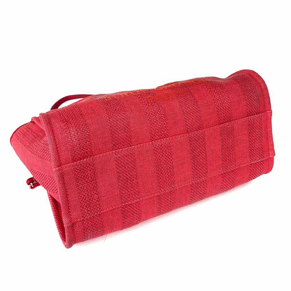 Chanel Deauville MM Chain Tote Mixed Fiber Red Gold — view 5