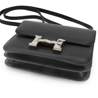 Hermes Constance Mini 18 Studio Shoulder Bag Monsieur Black Silver — view 4