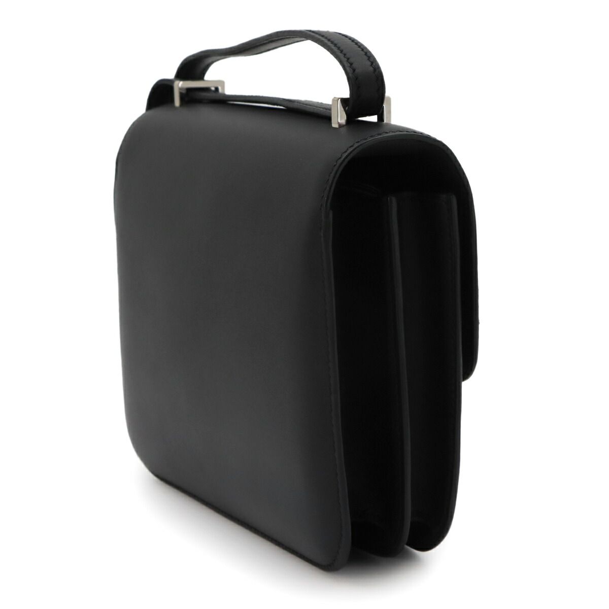 Hermes Constance Mini 18 Studio Shoulder Bag Monsieur Black Silver — view 3