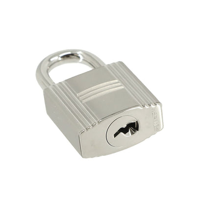 Hermes Cadena Key Set Padlock Silver Lock — view 3