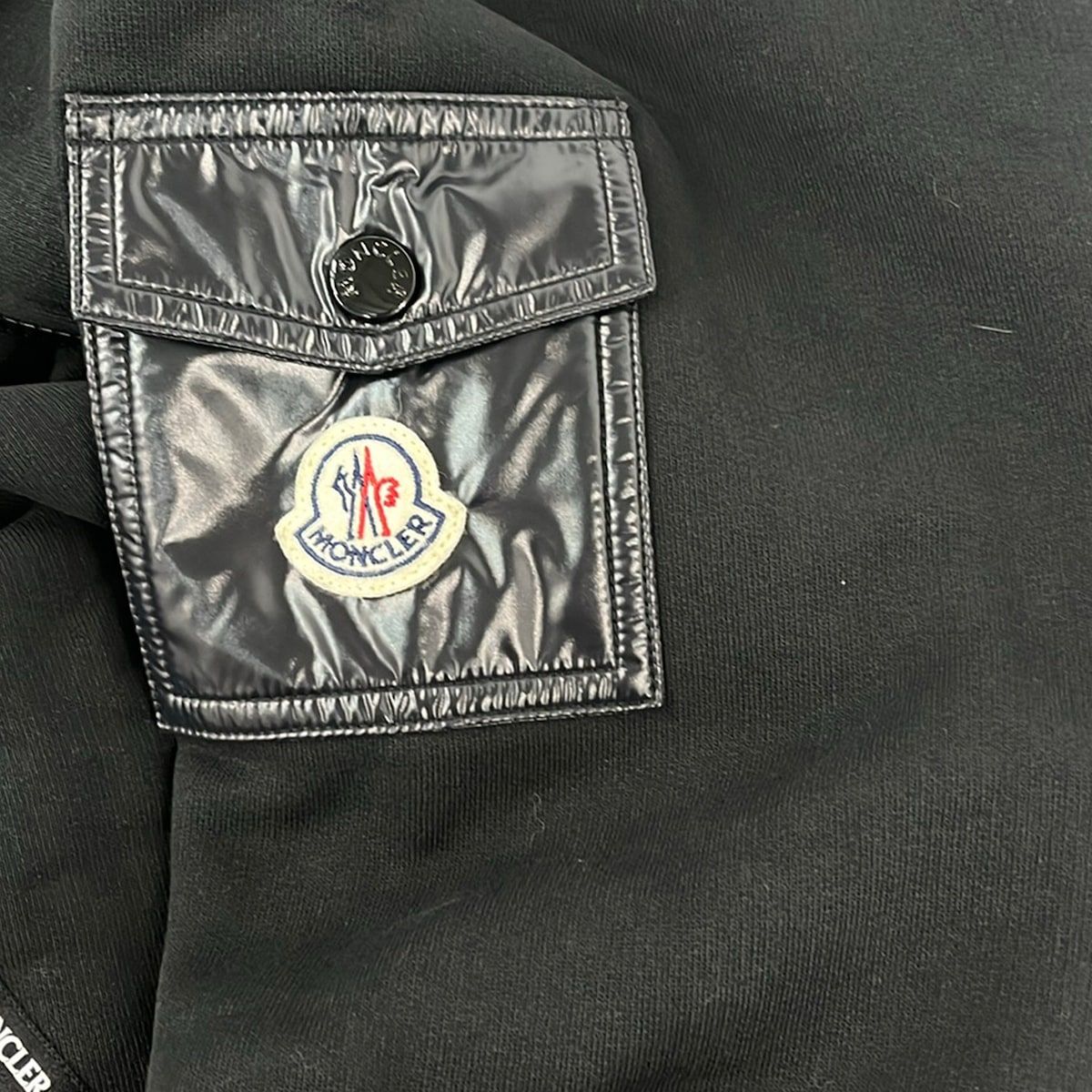Moncler Hoodie XS Black Long Sleeve Zip — view 6