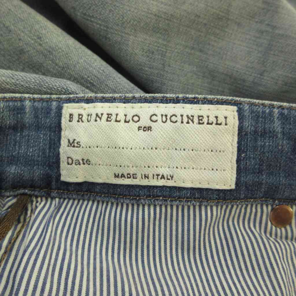 Brunello Cucinelli Jeans 2 Light Blue Long Pants 5 Pockets — view 4