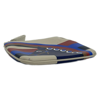 Hermes Pouch Beton Blue Ankle Horse Silver — view 3