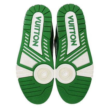 Louis Vuitton Sneakers Monogram Leather LV Trainer Line Green White — view 4