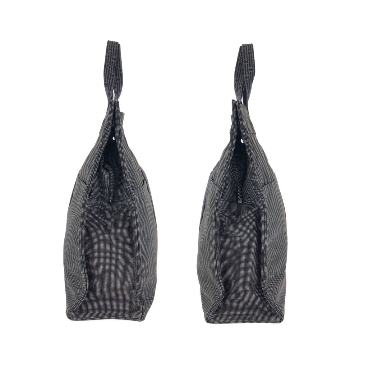 Hermes Her Line MM Gray Silver Polyamide Polyester Tote — view 8