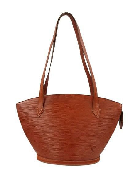 Louis Vuitton Epi Saint Jacques Tote Brown Shoulder Bag Purse