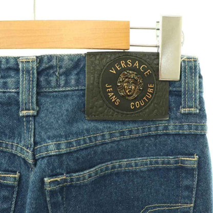 Versace Jeans Couture Denim Pants Tapered Medusa 26 Indigo CX — view 6