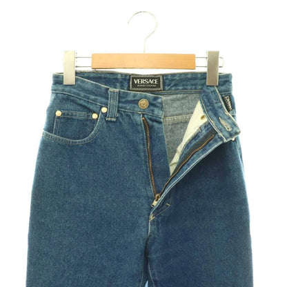 Versace Jeans Couture Denim Pants Tapered Medusa 26 Indigo CX — view 4
