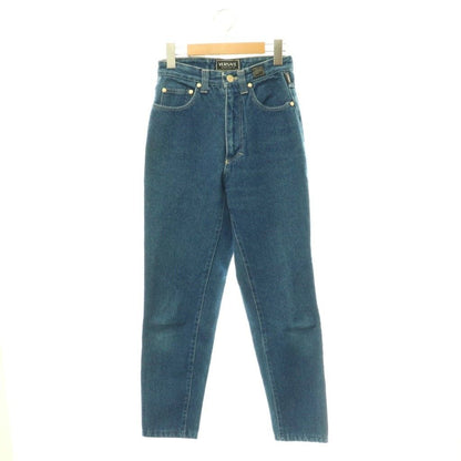 Versace Jeans Couture Denim Pants Tapered Medusa 26 Indigo CX