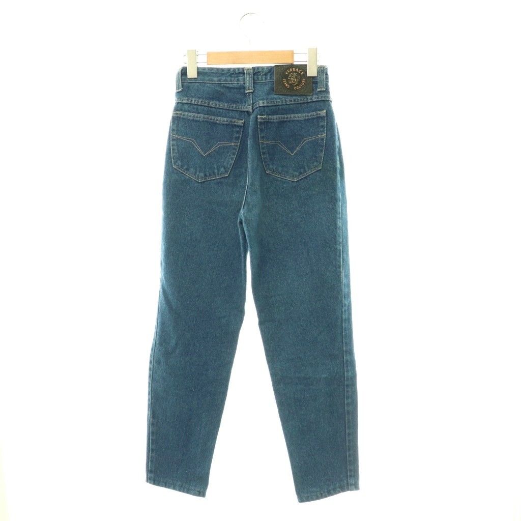 Versace Jeans Couture Denim Pants Tapered Medusa 26 Indigo CX — view 2