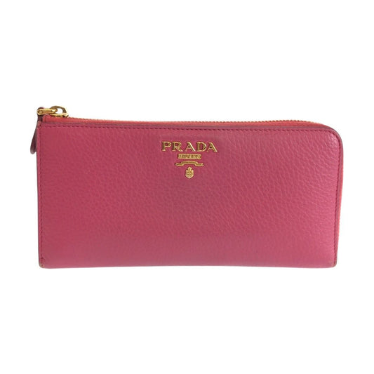 Prada Saffiano Pink Gold Leather Wallet
