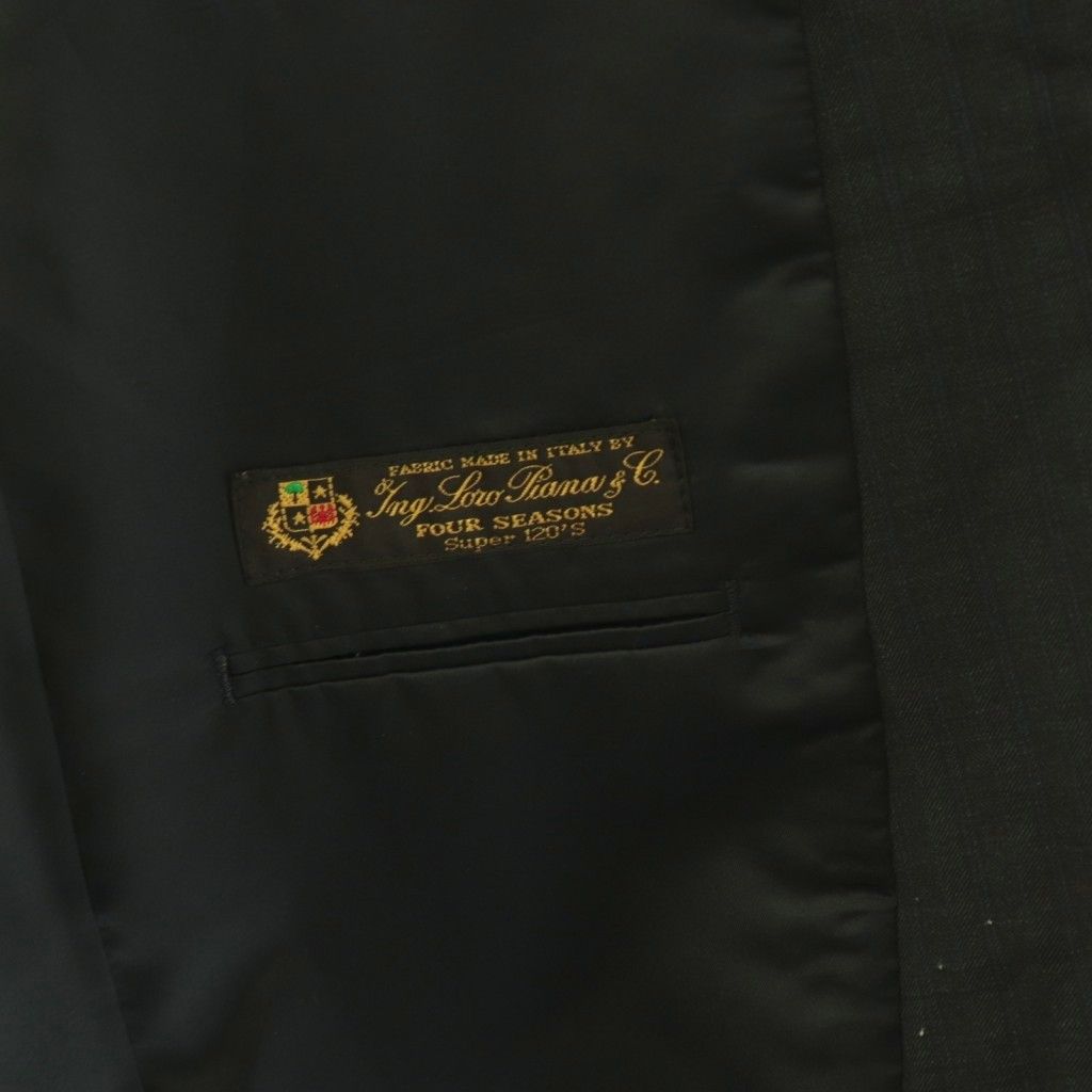 Loro Piana Four Seasons Super Tailored Jacket Wool Shadow Stripe Pattern Fully — view 5