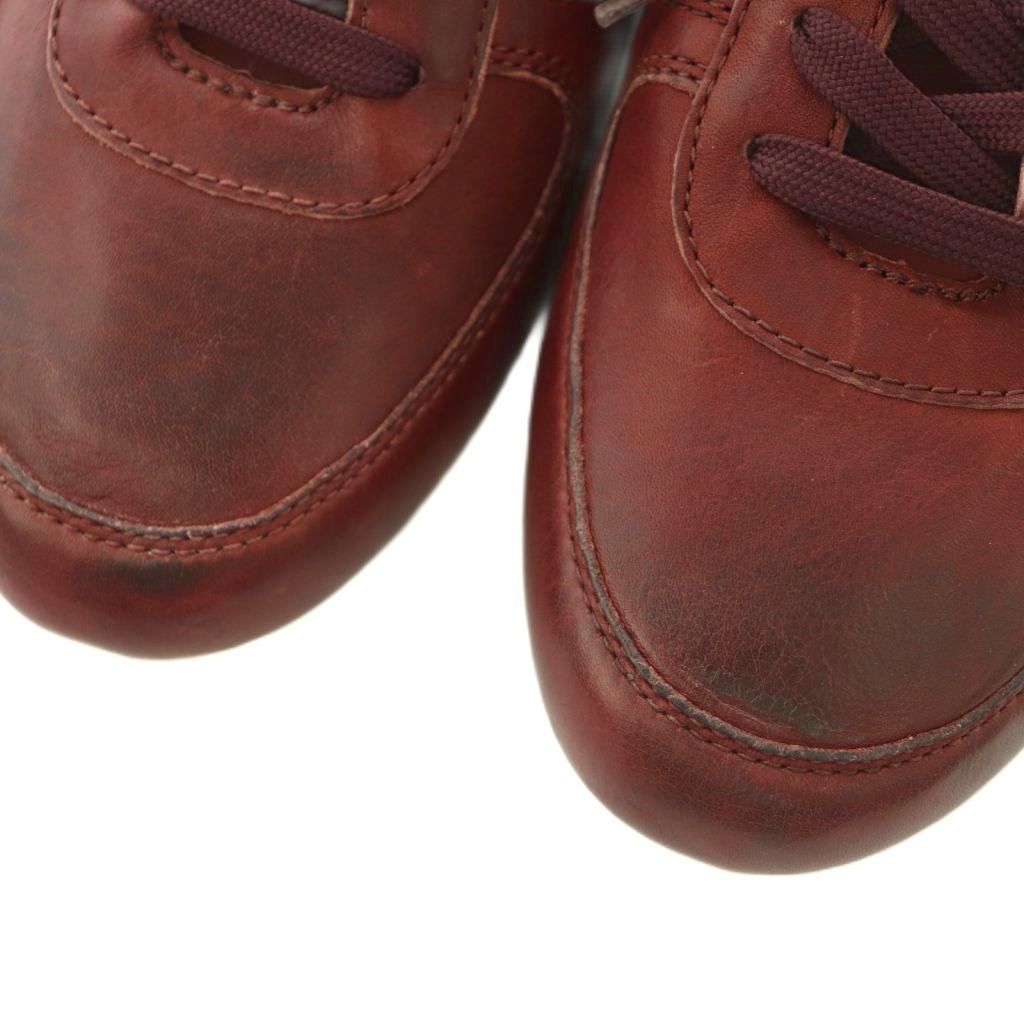 Dolce & Gabbana Sneakers Low Cut Leather 6..5 cm Bordeaux — view 3
