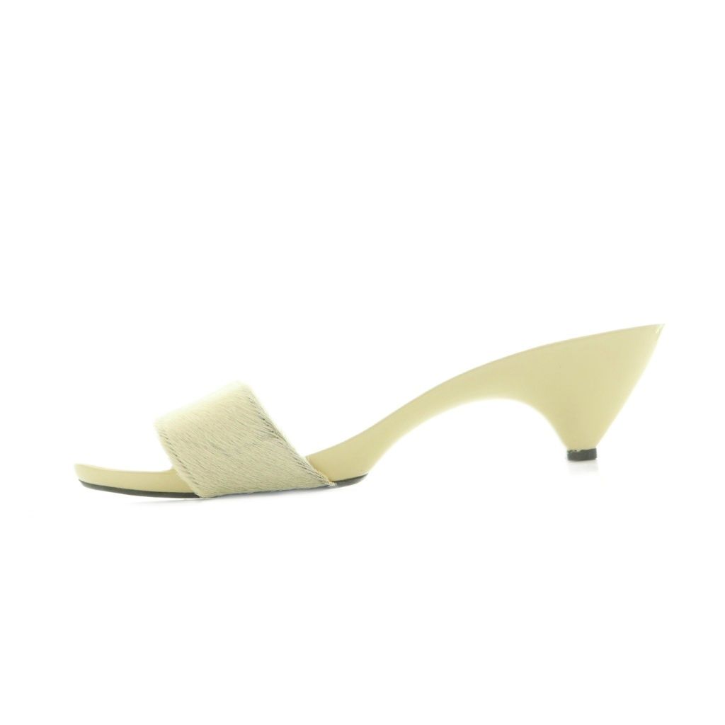 Hermes Sandals Calf Hair 37 Ivory — view 2