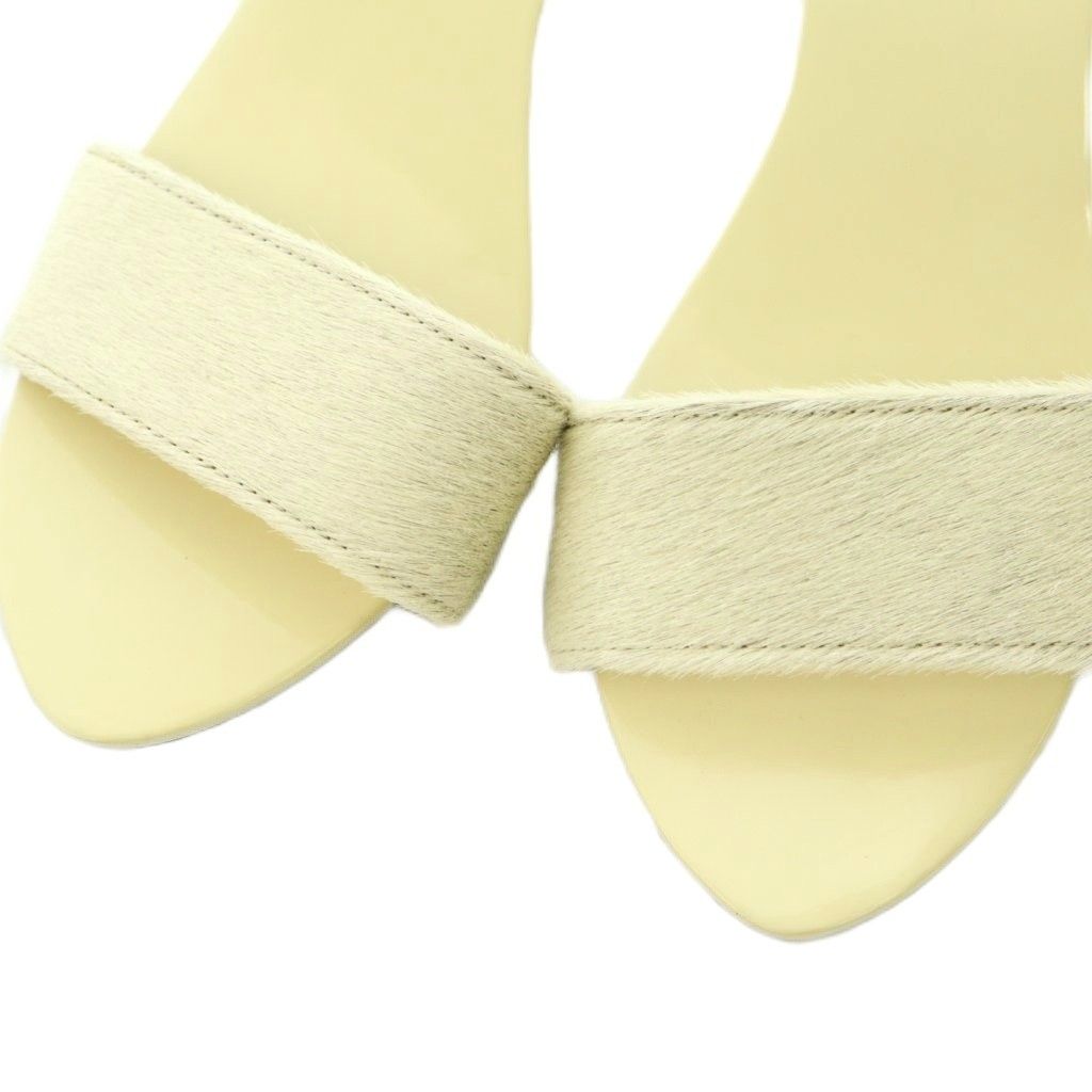 Hermes Sandals Calf Hair 37 Ivory — view 3