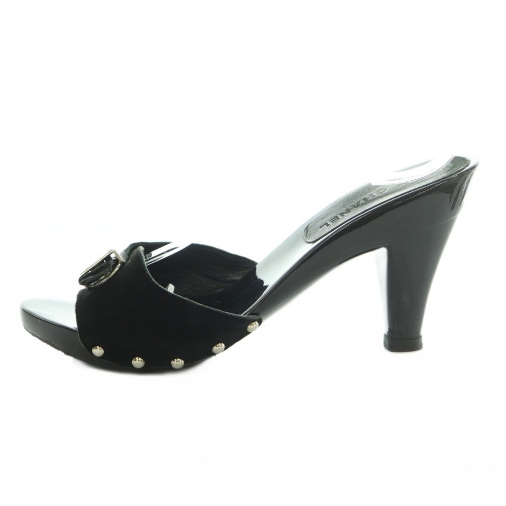Chanel Sandals Studs 37 Black — view 2