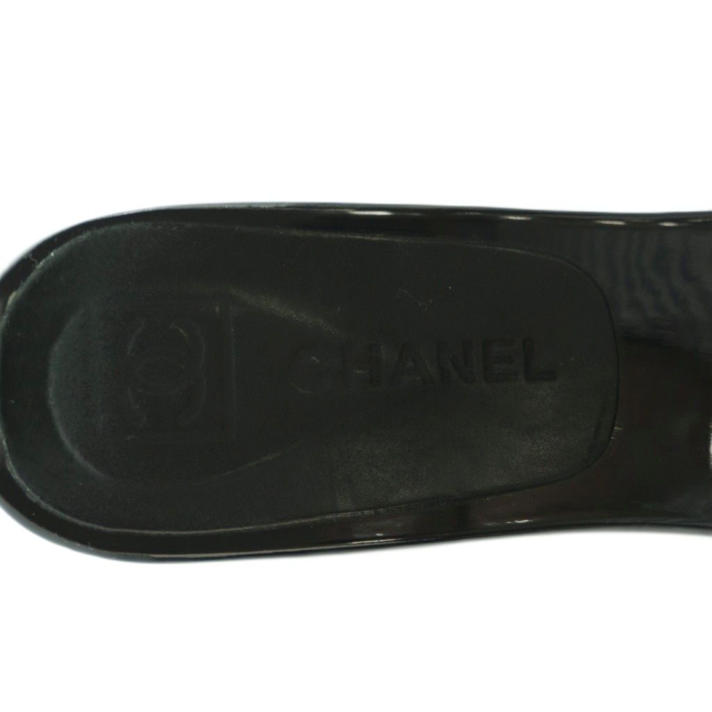 Chanel Sandals Studs 37 Black — view 8