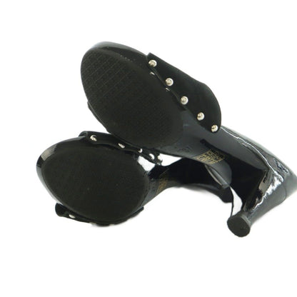 Chanel Sandals Studs 37 Black — view 6