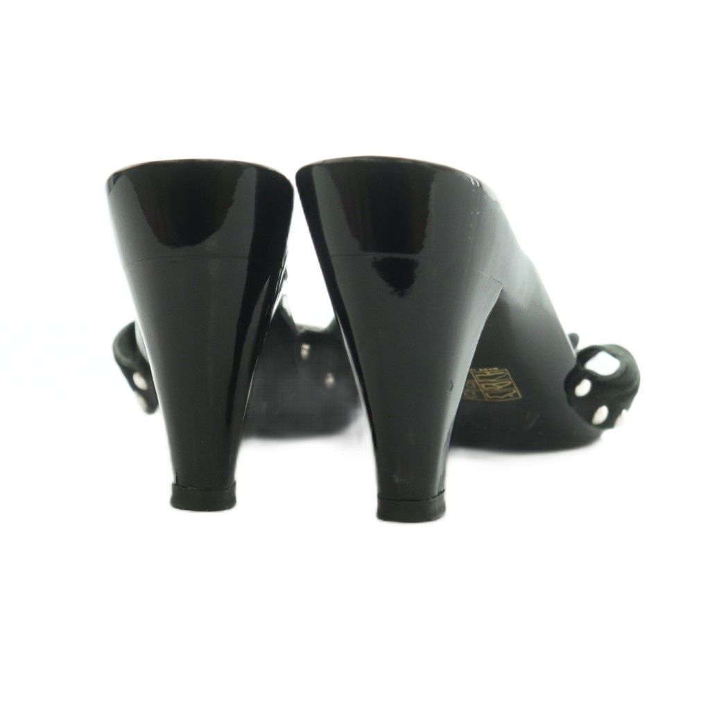 Chanel Sandals Studs 37 Black — view 5