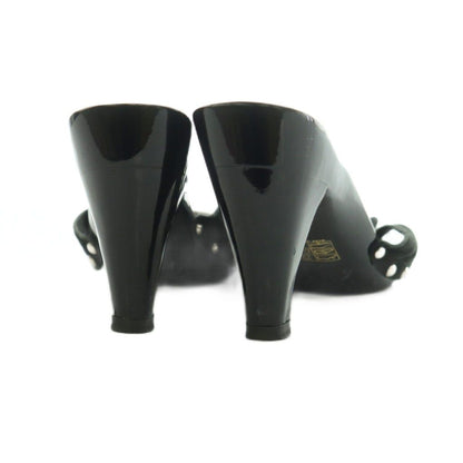 Chanel Sandals Studs 37 Black — view 5