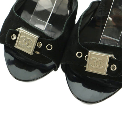 Chanel Sandals Studs 37 Black — view 3