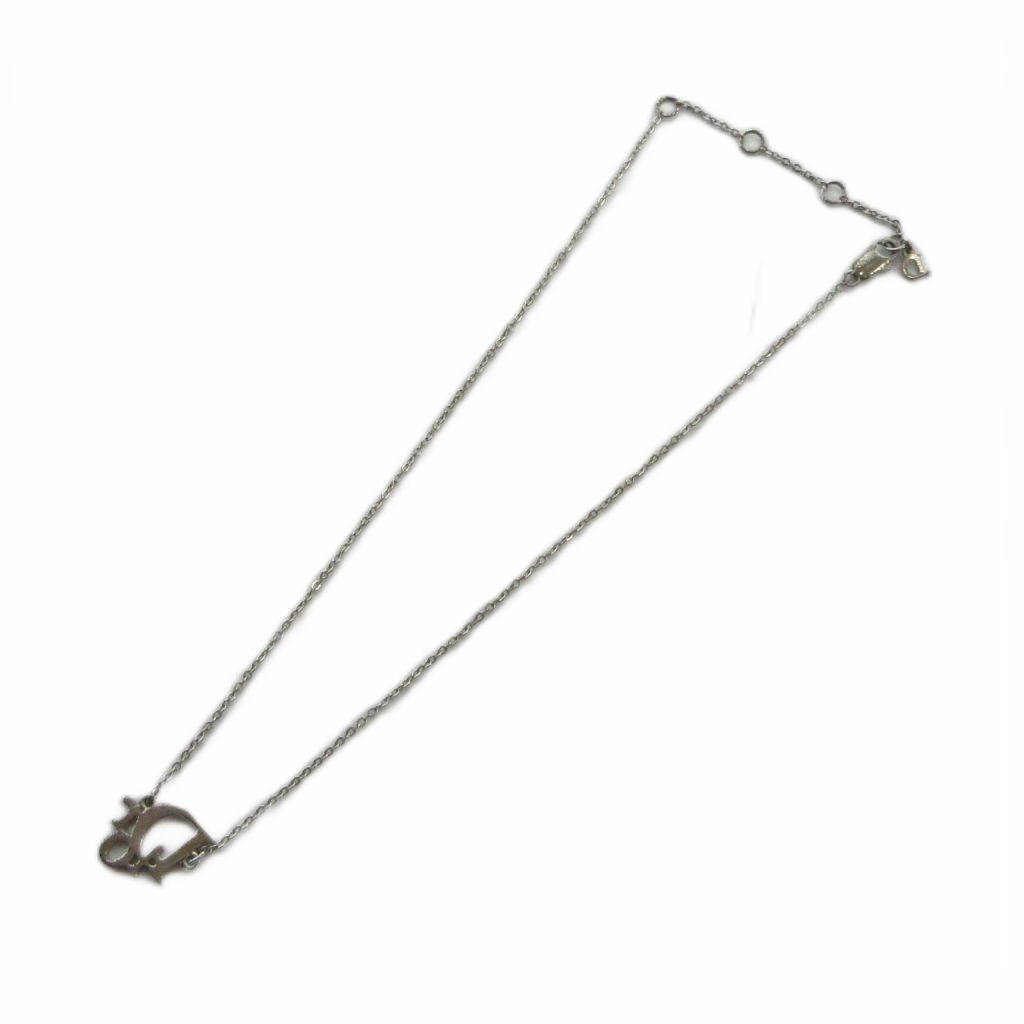 Dior Pendant Logo Rhinestone Silver — view 4
