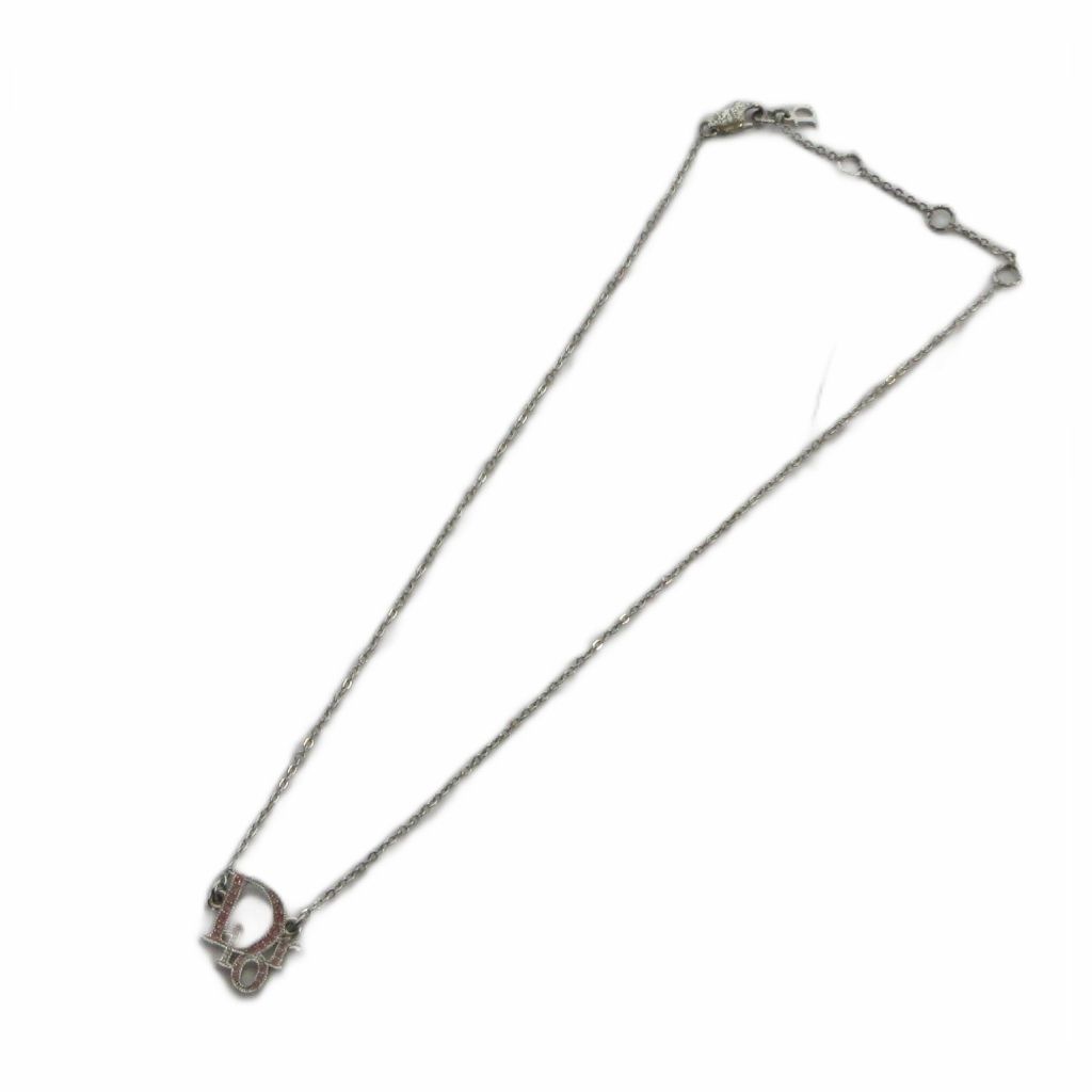 Dior Pendant Logo Rhinestone Silver — view 3