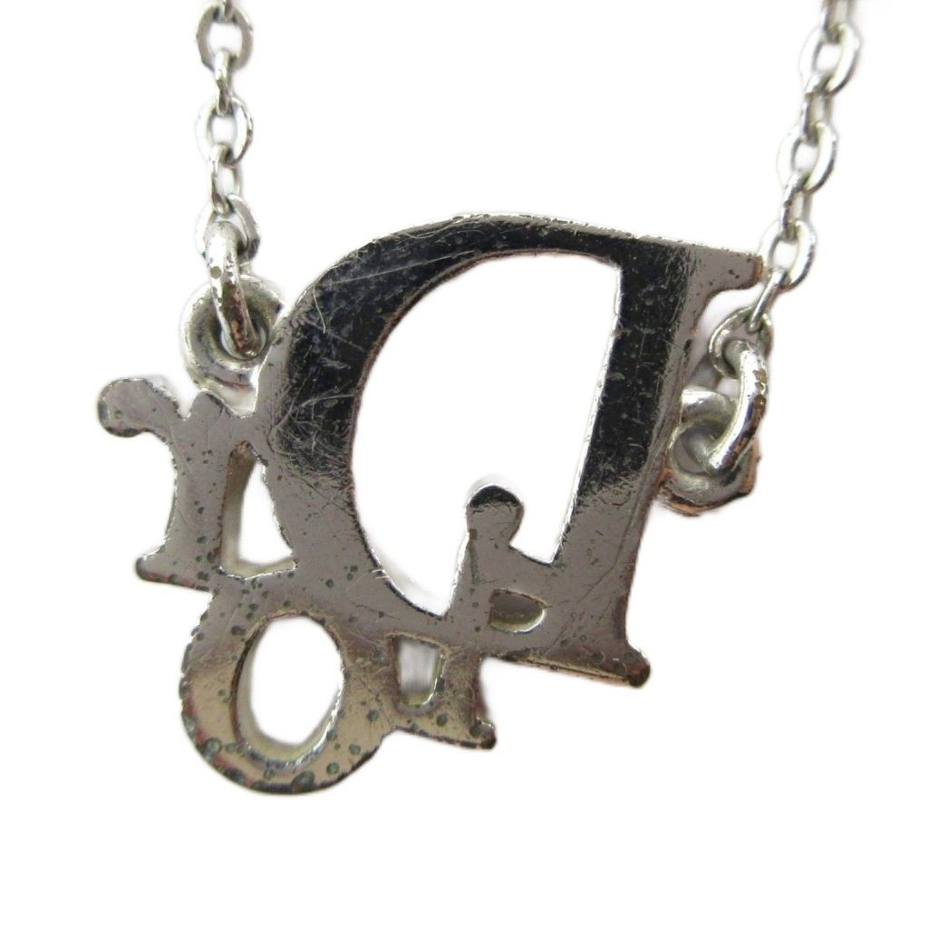 Dior Pendant Logo Rhinestone Silver — view 2
