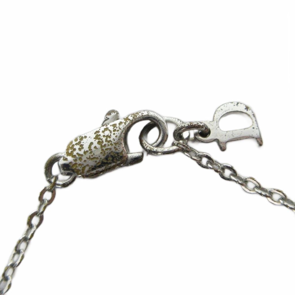 Dior Pendant Logo Rhinestone Silver — view 6