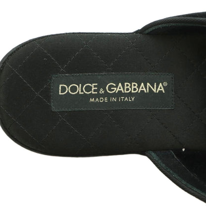 Dolce & Gabbana Sandals Square Toe Quilted Insole Black — view 7
